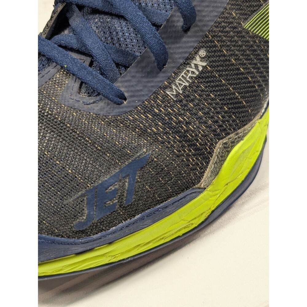 Babolat Jet Mach 2 Navy & Lime Green All Court Shoes Size 12 Excellent Condition - Picture 5 of 12